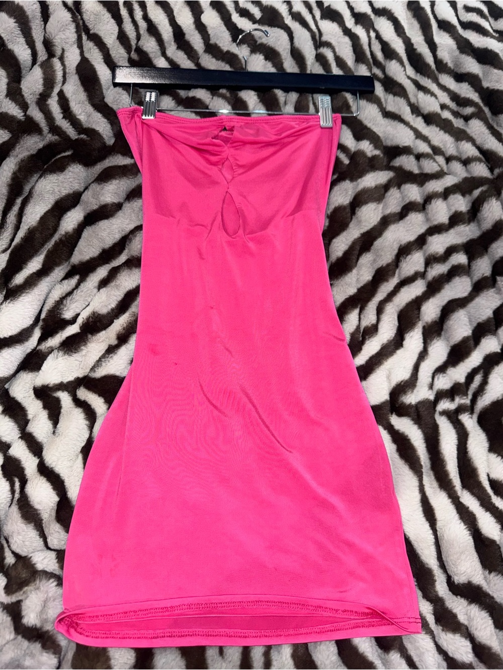 Strapless Pink Bodycon Dress